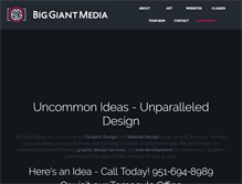 Tablet Screenshot of biggiantmedia.com